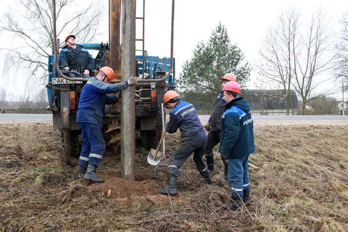Новую опору для гнезда установили работники Барановичских электросетей. фото