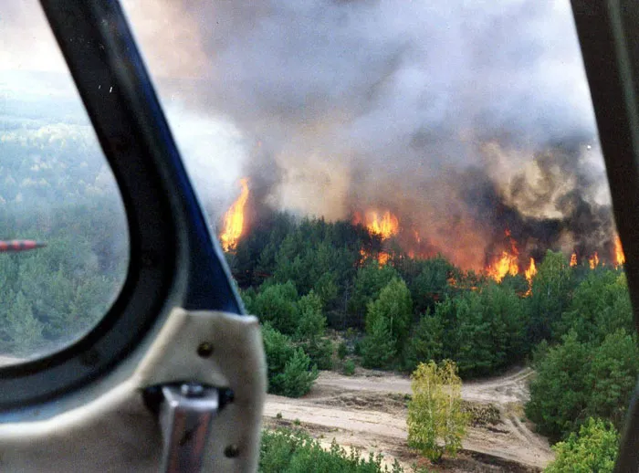 Пилот объявил о том, что ельские леса уже горят, есть угроза возникновения пожара на территории Лельчицкого лесхоза. фото
