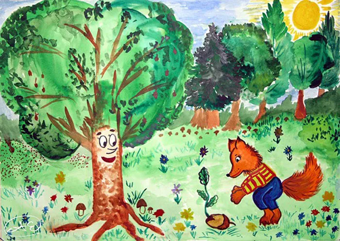 ГЛХУ «Логойский лесхоз» объявило конкурс рисунка «Логойщина — лесной край». фото