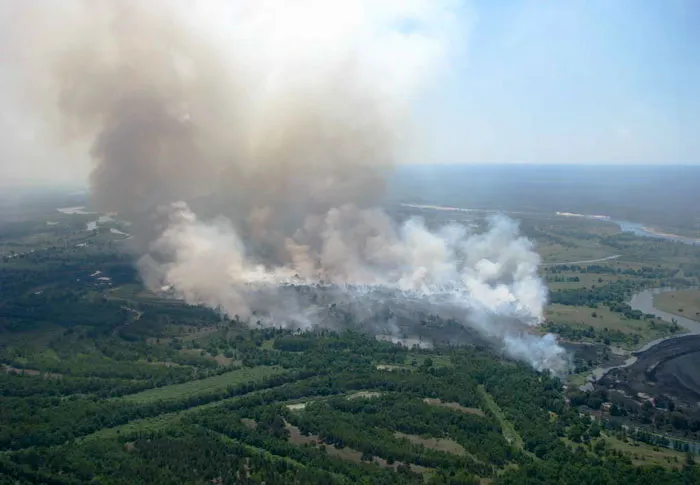 На прошлой неделе пожароопасная обстановка в лесных угодьях Минлесхоза накалилась до предела. фото