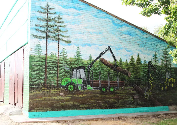 Гаражи лесопункта ГЛХУ «Телеханский лесхоз». фото