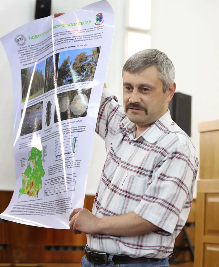 Начальник лесопатологической партии УП «Белгослес» Александр Сазонов. фото