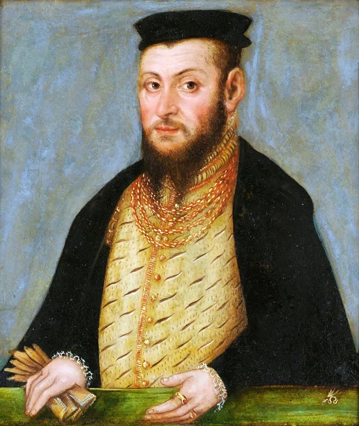 Портрет Сигизмунда (Жигимонта)  II Августа кисти Лукаса Кранаха Младшего, около 1553 года. фото