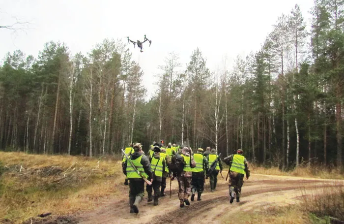Видимо, скоро дроны будут помогать охотникам узнавать, куда идти за зверем. фото