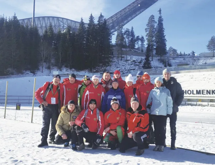 Сборная команда Беларуси на 48-х Европейских лесных лыжных гонках. фото
